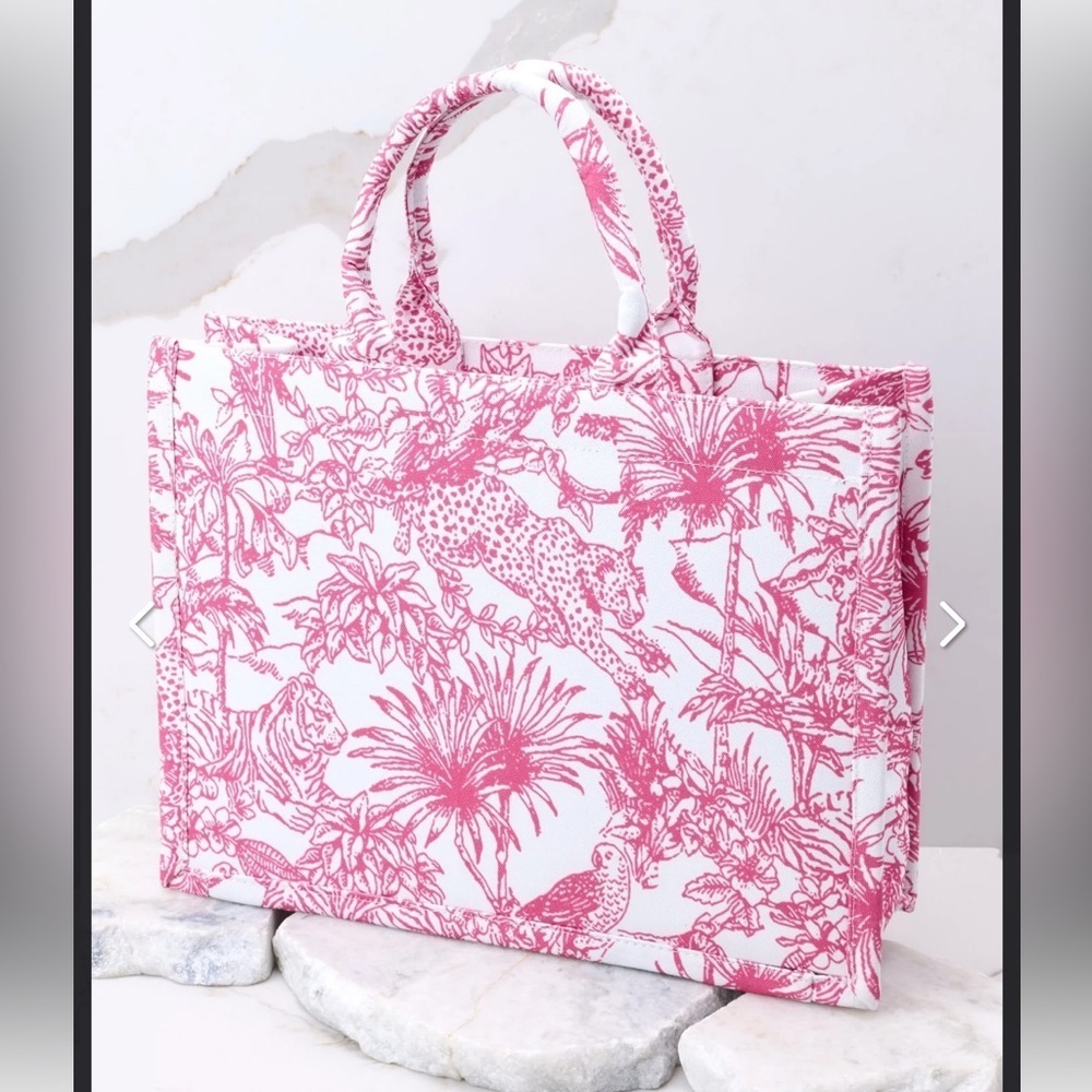 NEW Escape Mode Pink Print Tote - Picture 3 of 4